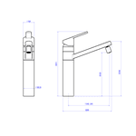 Misturador Monocomando De Mesa Para Cozinha Flex Plus 2250.C