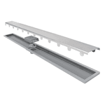 Ralo Linear Royal p/ banheiros Tampa inox 100cm