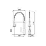 Misturador Lorenzetti Bancada 2266 C76 Monocomando Ducha 