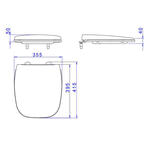 Assento Plástico Slow Close Flex Branco DECA AP.385.17 