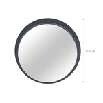 Espelho Astra C/Moldura Concreto Diam. 61cm