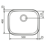 Cuba Tramontina Aria Maxi Inox 50X40X20,8 94025/407 Polido