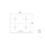 Fogão Tramontina Cooktop Ind. 59X52 - 94751/221