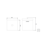 Lixeira Tramontina C/Tampa Luz Black Matte 4,5LT BR 94540/062