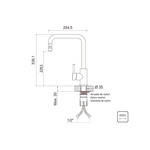 Misturador Tramontina Monocom. Angolare 94520/022