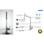 MISTURADOR TRAMONTINA MONOCOMANDO VERSA EM AÇO INOX - 94520/009