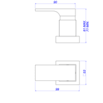 Acabamento para Registro Deca 1/2 3/4 e 1" 4900.CT90.PQ.MT