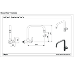 Torneira de parede para Cozinha Cromado Roca B5A8593C0B