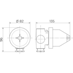 Base Misturador Monocomando Para Chuveiro Docol 3/4