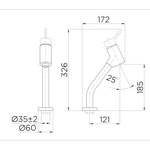 Misturador Monocomondo Para Lavatório De Mesa Lóggica Coldstart Docol