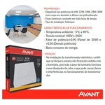 Painel de LED Pop de Sobrepor Quadrado 24W Luz Branca Frio 30cm Bivolt - Avant