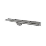 Ralo Linear Smart com Tampa Oculta 12x60cm Cinza