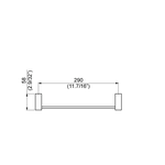 Porta Toalha Rosto Perflex Trend Cromado 12124910