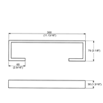 Porta Toalha para Rosto Perflex Flaunt Cromado 