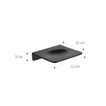 Saboneteira Astra Aluminio Preto Fosco