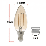 Lâmpada Led Retrô Vela 2W Bivolt Avant 180080270