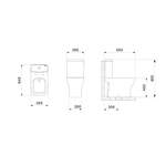 Kit Bacia Caixa Acoplada 3/6L Boss Incepa 