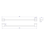 Porta Toalha Deca 2040.GL33.050.RD