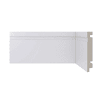 Rodapé Moderna 10cmx2,40m Branco 457 C/ Friso Santa Luzia