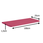 Prateleira Prat-k MDF 25X100 Rosa 08049.050