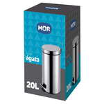 Lixeira Inox Mor Ágata 20L 