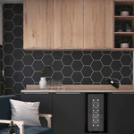 Revestimento Ceral Hexagonal Black