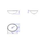 Cuba Deca de Embutir Oval Branco L.37.17