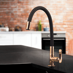 Torneira Bica Flexível Rose Gold com Preto Lorenzetti 1177RG27 7011234