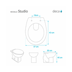 Assento Decorate Standar/Studio Liso Creme