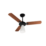 Ventilador Ventisol Teto Wind Light 127V Preto e Mogno