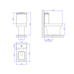 Bacia Para Caixa Acoplada Deca Piano P.330.17 GE-17 Gelo