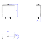Caixa Acoplada Deca Dualflux CD21F GE 17 Quadra/Polo/Piano/Axis/Living/Unic