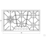 Fogão Tramontina Cooktop Gás 90X51 94728/174