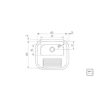 Tanque Tramontina Inox Encaixe Hera AC 94403/007