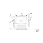 Tanque Inox Encaixe Polido 94400/407 Tramontina