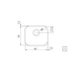 Cuba Tramontina Retangular 40X34X17 94020/107