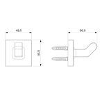 Cabide Celite UP Cromado B5016CLCR0