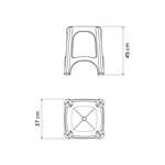 Banqueta Tramontina Niteroi Preto 92411/009