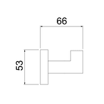 Cabide para Banheiro Loeren Loft Lorenzetti 2060 B 82 Preto