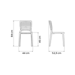 Cadeira Tramontina Safira Grafite 92048/007
