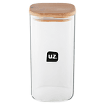 Porta Mantimentos 1,5L UZ Vidro Quadrado UZ7077-TR