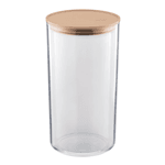 Pote Hermético UZ 1,9L Transparente C/Tampa Cappuccino