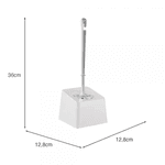 Suporte UZ Com Escova para Banheiro Branco UZ548-BR