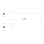 Toalheiro Barra Rosto Lorenzetti 2045 C82 Cromado