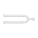 Sifão Tubo Extensivo Duplo Universal Blukit Com Porca Branco 1,1M