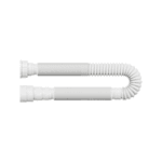 Sifão Tubo Extensivo Longo Universal Blukit Com Porca Branco 1,5M