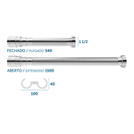 Sifão Tubo Extensivo Longo Universal Blukit Com Porca Branco 1,5M