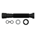 Sifão Tubo Extensivo Universal Blukit Com Porca Preto 70cm