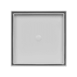 Ralo oculto Astra quadrado universal 15x15 Branco 