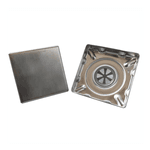 Ralo Oculto Flux Hidro Duplo Inox 15x15